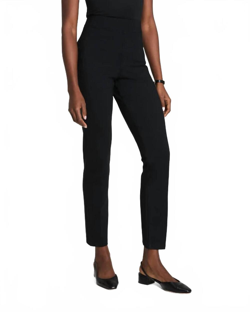 NEW SPANX perfect fit ponte slim straight pant in black